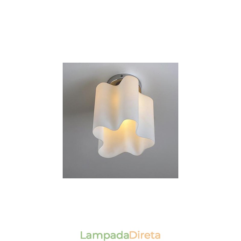 Lâmpadas de cabeça e lanternas Nuvens de vidro absorvem luz de cúpula luz pendente