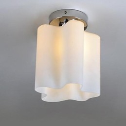Lâmpadas de cabeça e lanternas Nuvens de vidro absorvem luz de cúpula luz pendente
