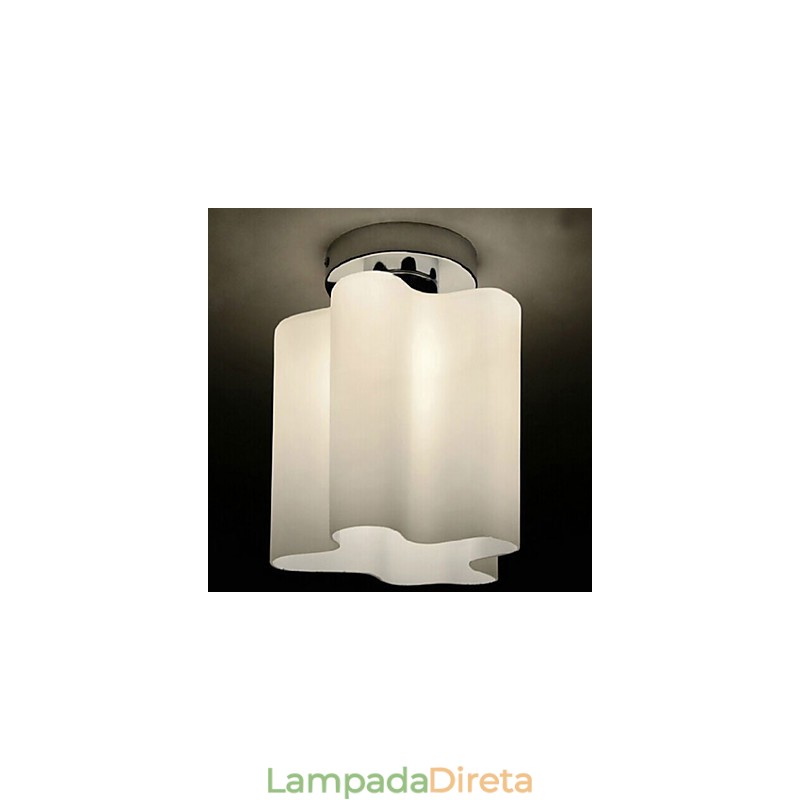 Lâmpadas de cabeça e lanternas Nuvens de vidro absorvem luz de cúpula luz pendente