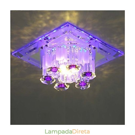 Lâmpada de cristal Smd CreativeTube Spotlight Absorve luz de cúpula Lâmpada de cristal Smd CreativeTube Spotlight Absorve luz de cúpula