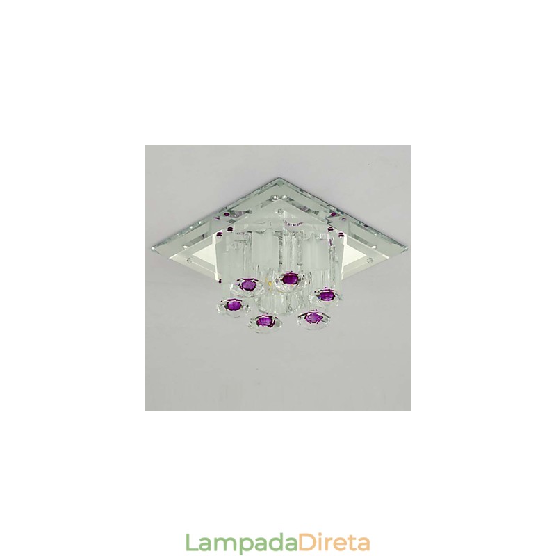 Lâmpada de cristal Smd CreativeTube Spotlight Absorve luz de cúpula