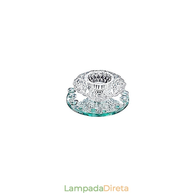 Mini estilo moderno e contemporâneo de cristal cromado metal embutido
