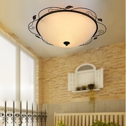 Lâmpada de luz de cúpula de absorção de estilo rural clássico de 32 cm da Europa