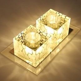 27*15*5CM Cristal Teto Lâmpada Spotlight SMD 6W Criativo Lâmpada Tubo Luz Colorida Cor Luz Dome