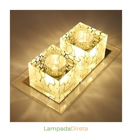 27*15*5CM Cristal Teto Lâmpada Spotlight SMD 6W Criativo Lâmpada Tubo Luz Colorida Cor Luz Dome 27*15*5CM Cristal Teto Lâmpada Spotlight SMD 6W Criativo Lâmpada Tubo Luz Colorida Cor Luz Dome