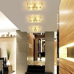 27*15*5CM Cristal Teto Lâmpada Spotlight SMD 6W Criativo Lâmpada Tubo Luz Colorida Cor Luz Dome