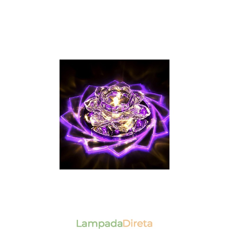 20*8.5CM Mini Cristal Lâmpada de Teto Holofote 3W Lâmpada Criativa Tubo de Luz Colorido Cor Quadrado Luz Domo