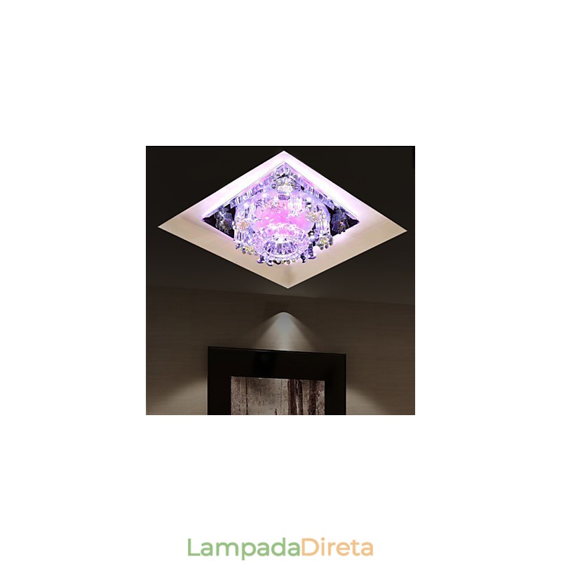 Lâmpada quadrada de varíola Luz de cristal Luz criativa Lâmpada de tubo de luz de cúpula