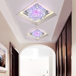 Lâmpada quadrada de varíola Luz de cristal Luz criativa Lâmpada de tubo de luz de cúpula