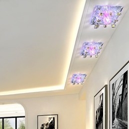 Lâmpada quadrada de varíola Luz de cristal Luz criativa Lâmpada de tubo de luz de cúpula