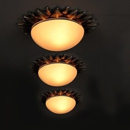 26*8CM Arte de desenho animado contemporânea e contraída Girassóis absorvem luz de cúpula