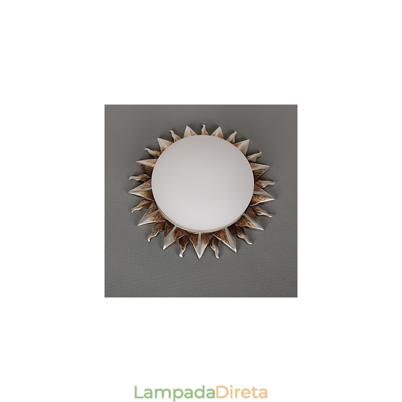 26*8CM Arte de desenho animado contemporânea e contraída Girassóis absorvem luz de cúpula