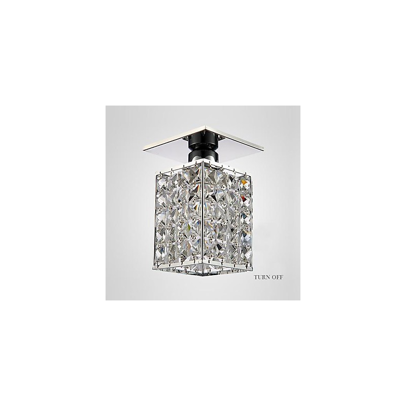 Moderno Contemporâneo Cristal Metal Galvanizado Montagem Embutida