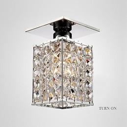 Moderno Contemporâneo Cristal Metal Galvanizado Montagem Embutida