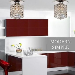 Moderno Contemporâneo Cristal Metal Galvanizado Montagem Embutida