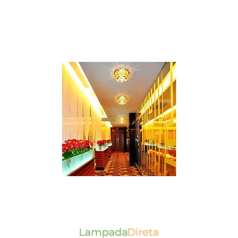 12*4.5cm lâmpada de cristal smd creativetube holofote absorve luz de cúpula