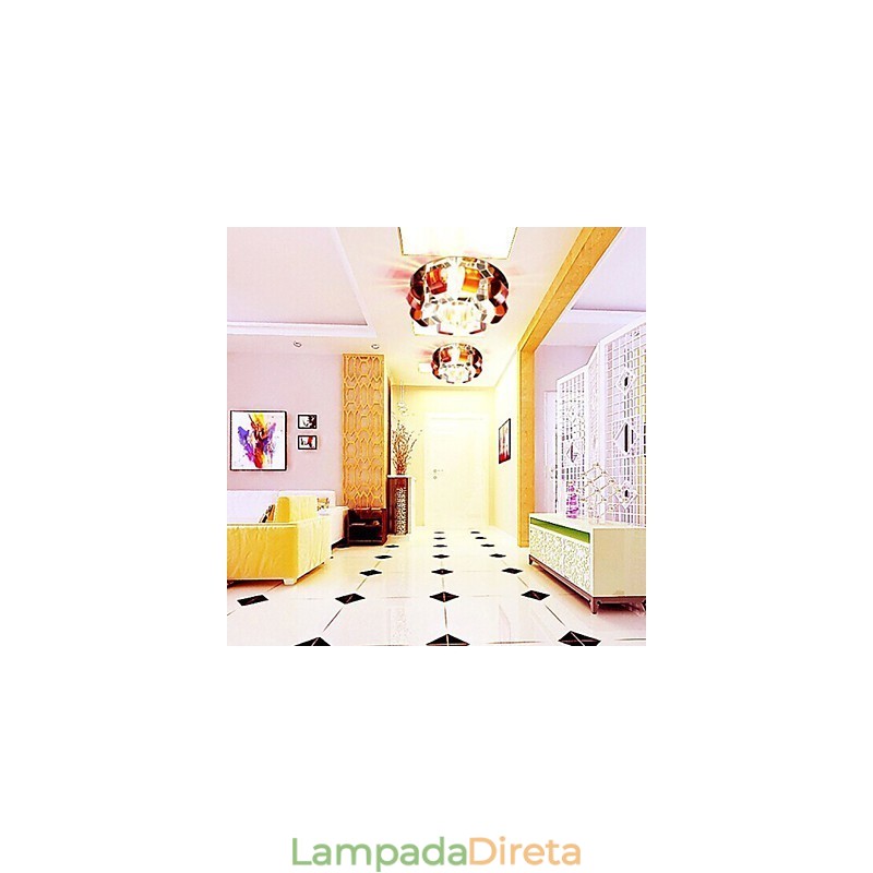 12*4.5cm lâmpada de cristal smd creativetube holofote absorve luz de cúpula