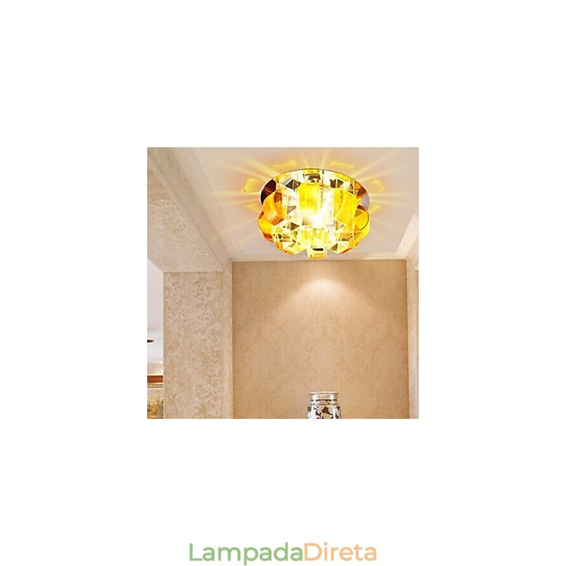 12*4.5cm lâmpada de cristal smd creativetube holofote absorve luz de cúpula