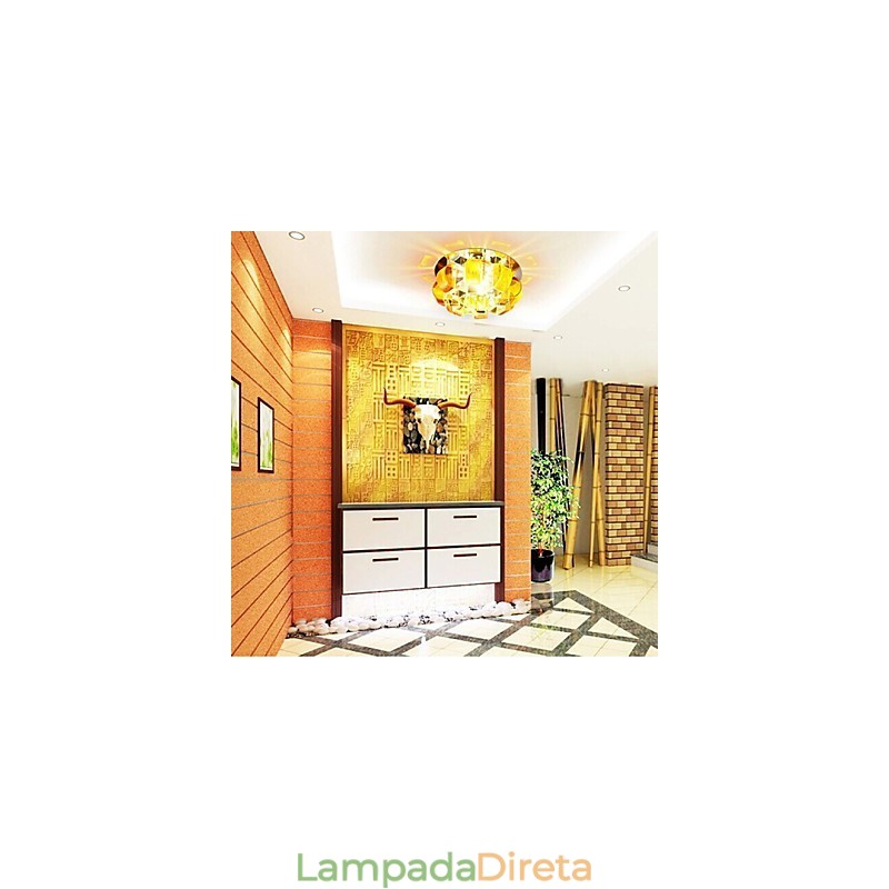 12*4.5cm lâmpada de cristal smd creativetube holofote absorve luz de cúpula