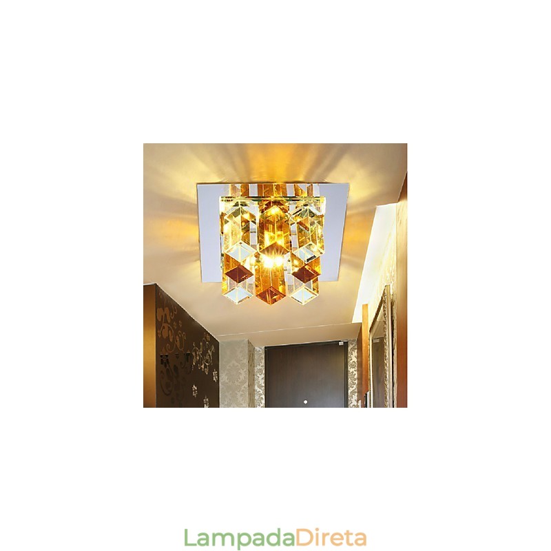 12*4.5cm lâmpada de cristal smd creativetube holofote absorve luz de cúpula