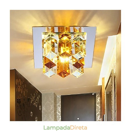 12*4.5cm lâmpada de cristal smd creativetube holofote absorve luz de cúpula