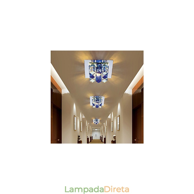 12*4.5cm lâmpada de cristal smd creativetube holofote absorve luz de cúpula