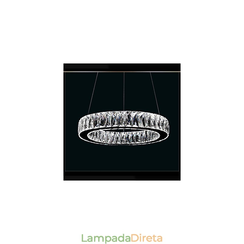 Lustre de cristal Luzes Iluminação Moderna Anéis Únicos K9 Grande Cristal Luminárias de Teto Interno