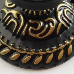 17*Artes criativas rurais europeias Vitral Absorver luz da lâmpada de cúpula