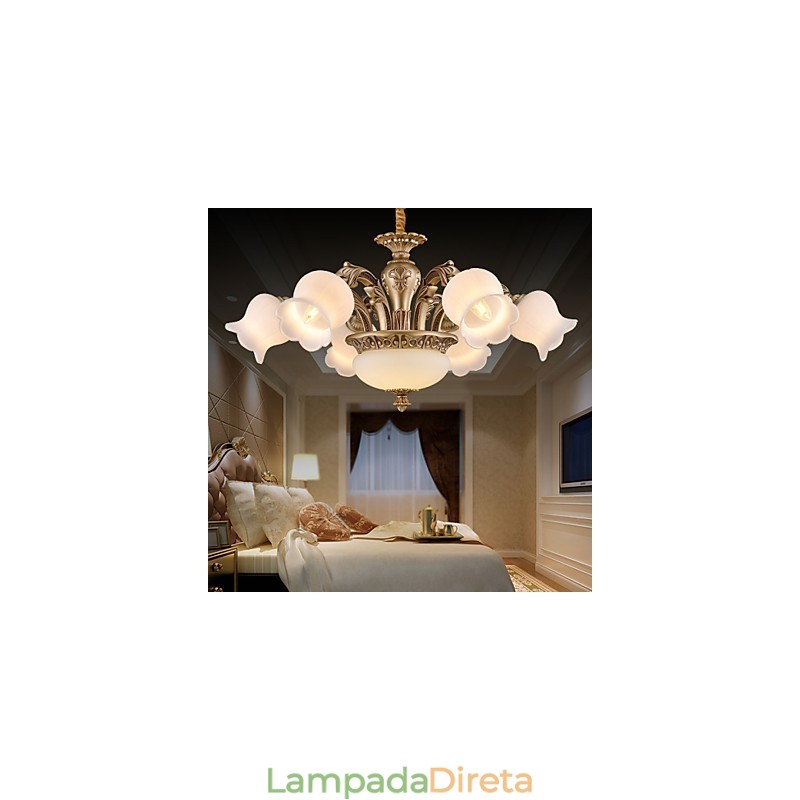 Lustre de Metal Moderno Contemporâneo Outros