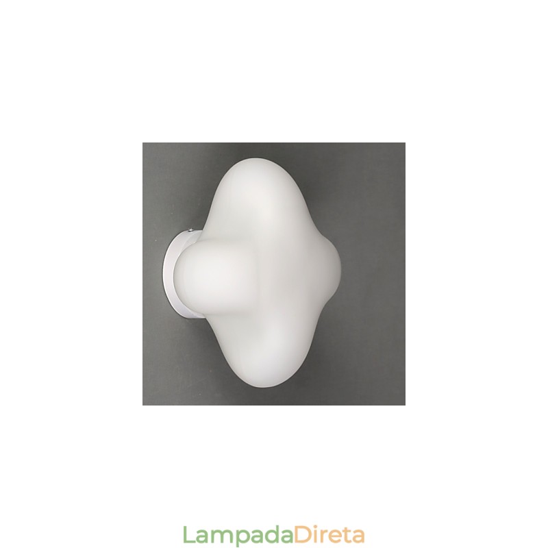 22*22CM Contemporâneo e Contraído Cabeça Única Lucky Grass Vidro Dome Light