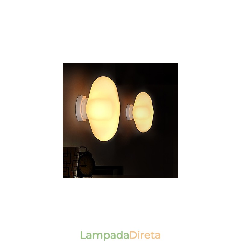 22*22CM Contemporâneo e Contraído Cabeça Única Lucky Grass Vidro Dome Light