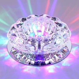 Luminária de teto de cristal Spotlight SMD 3W Lâmpada criativa Absorve luz de cúpula