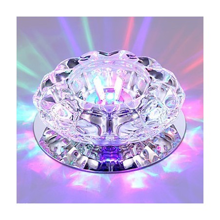 Luminária de teto de cristal Spotlight SMD 3W Lâmpada criativa Absorve luz de cúpula Luminária de teto de cristal Spotlight SMD 3W Lâmpada criativa Absorve luz de cúpula