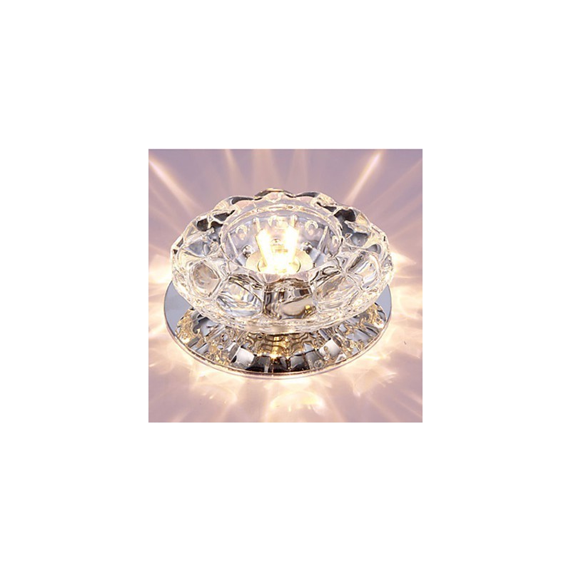 Luminária de teto de cristal Spotlight SMD 3W Lâmpada criativa Absorve luz de cúpula