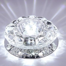 Luminária de teto de cristal Spotlight SMD 3W Lâmpada criativa Absorve luz de cúpula