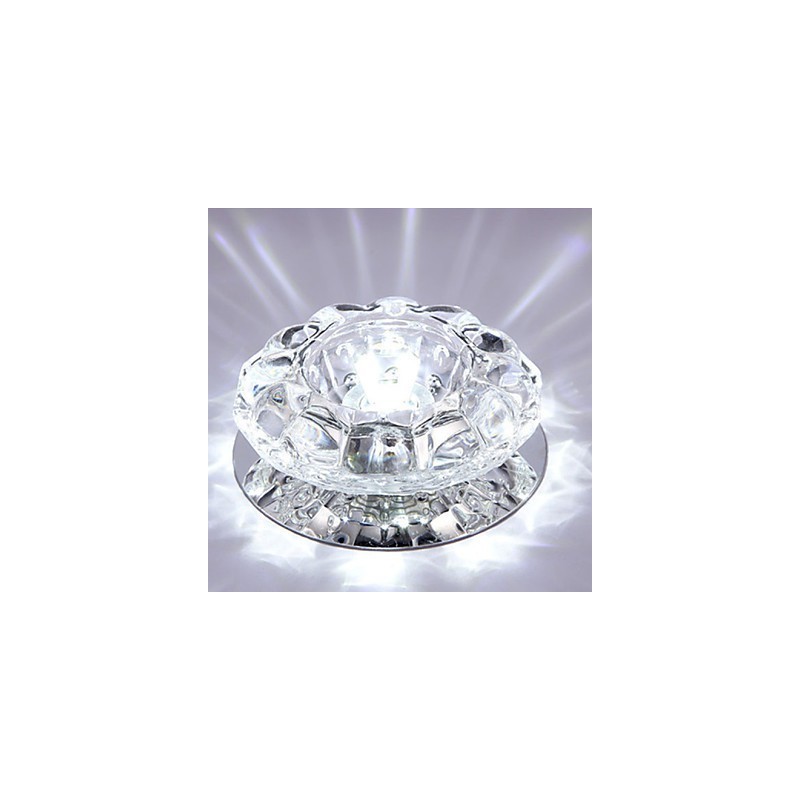 Luminária de teto de cristal Spotlight SMD 3W Lâmpada criativa Absorve luz de cúpula