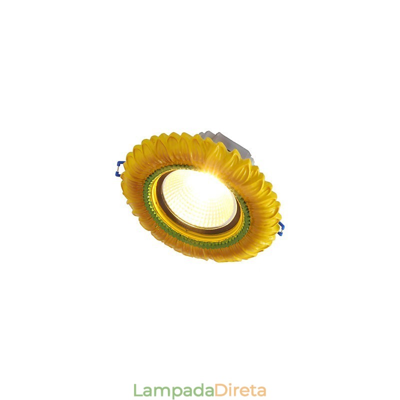 Luminária de teto europeia de 1 watt com furo de diâmetro de 6 a 7 cm, retrô, mediterrânea