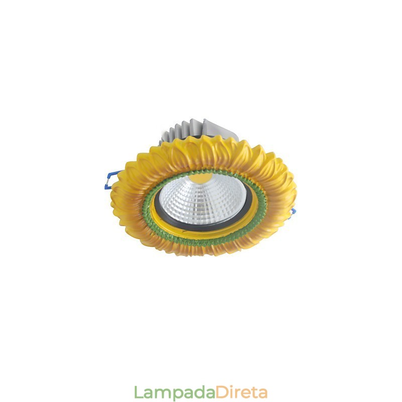 Luminária de teto europeia de 1 watt com furo de diâmetro de 6 a 7 cm, retrô, mediterrânea
