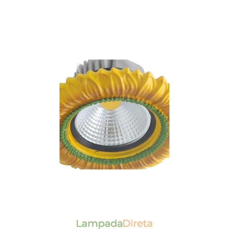 Luminária de teto europeia de 1 watt com furo de diâmetro de 6 a 7 cm, retrô, mediterrânea