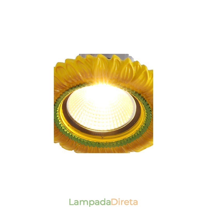 Luminária de teto europeia de 1 watt com furo de diâmetro de 6 a 7 cm, retrô, mediterrânea