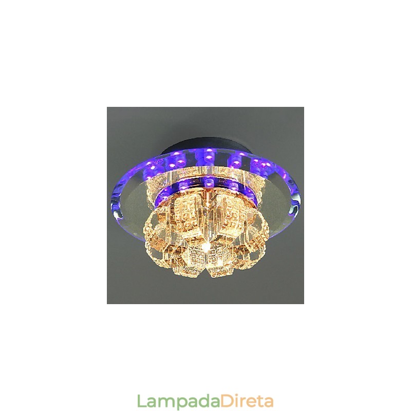 Moderno Contemporâneo Cristal Galvanizado Cristal Montagem Embutida
