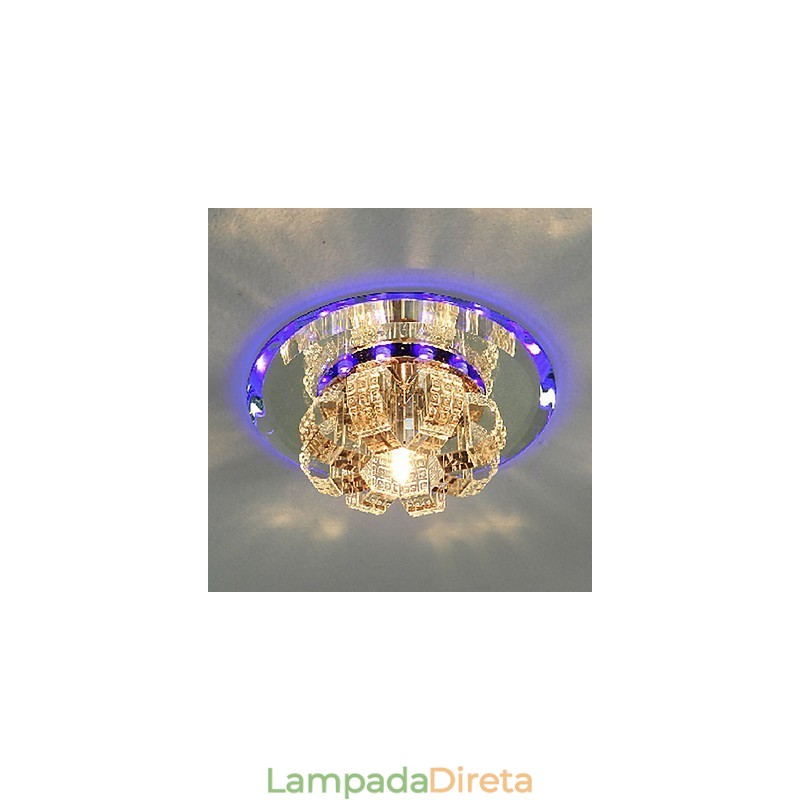 Moderno Contemporâneo Cristal Galvanizado Cristal Montagem Embutida
