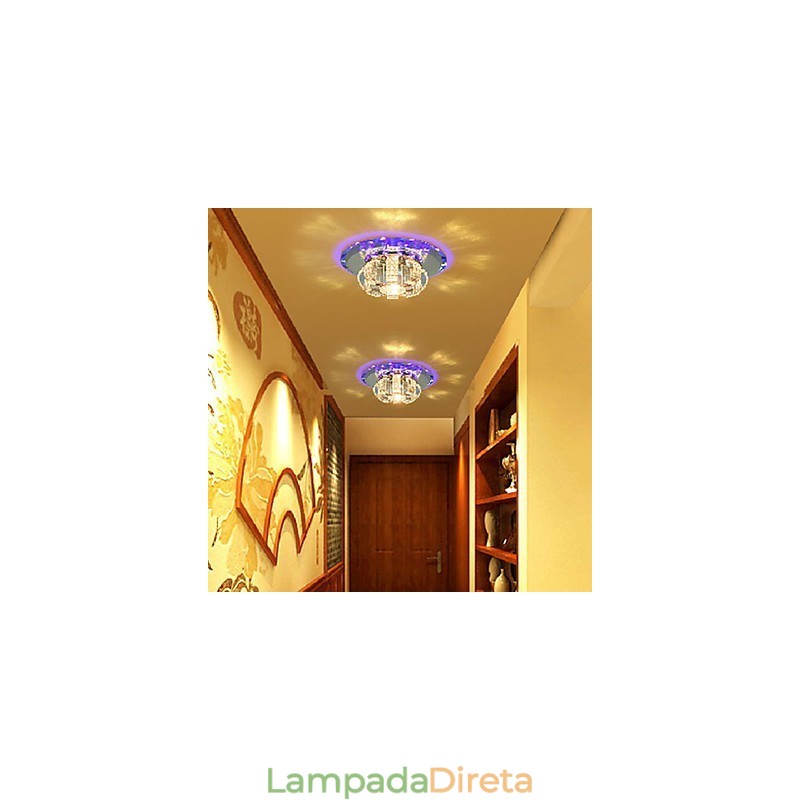 Moderno Contemporâneo Cristal Galvanizado Cristal Montagem Embutida