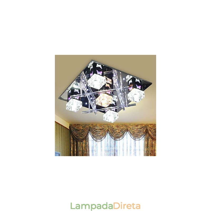 Moderno Contemporâneo Cristal Vidro Embutido