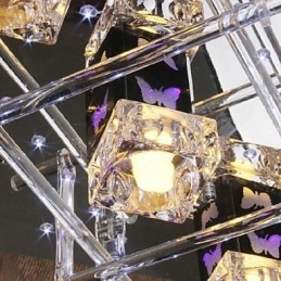 Moderno Contemporâneo Cristal Vidro Embutido