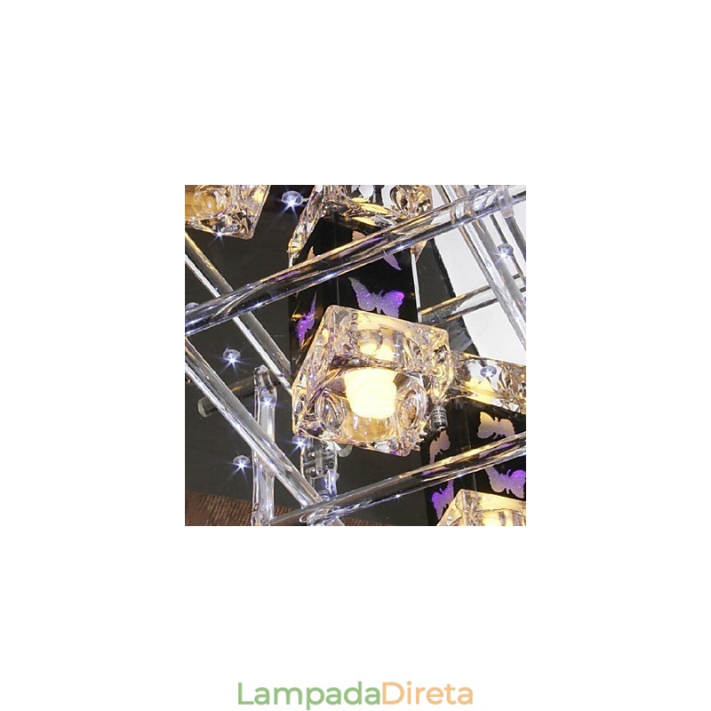 Moderno Contemporâneo Cristal Vidro Embutido