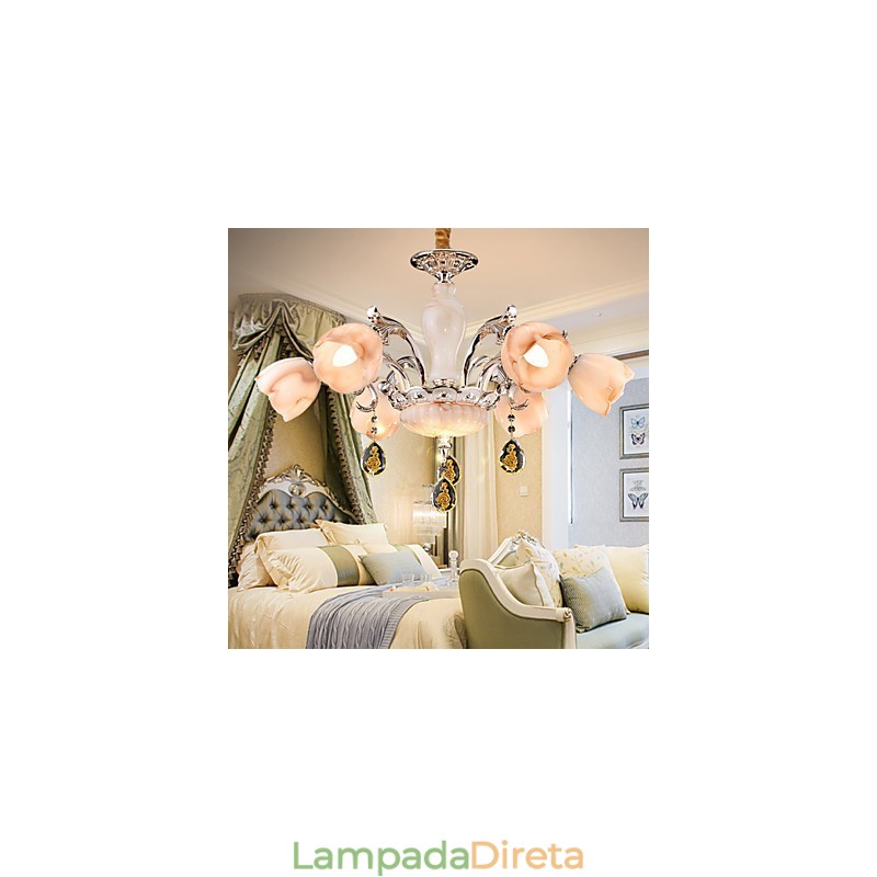 Lustre de Metal Moderno Contemporâneo Outros