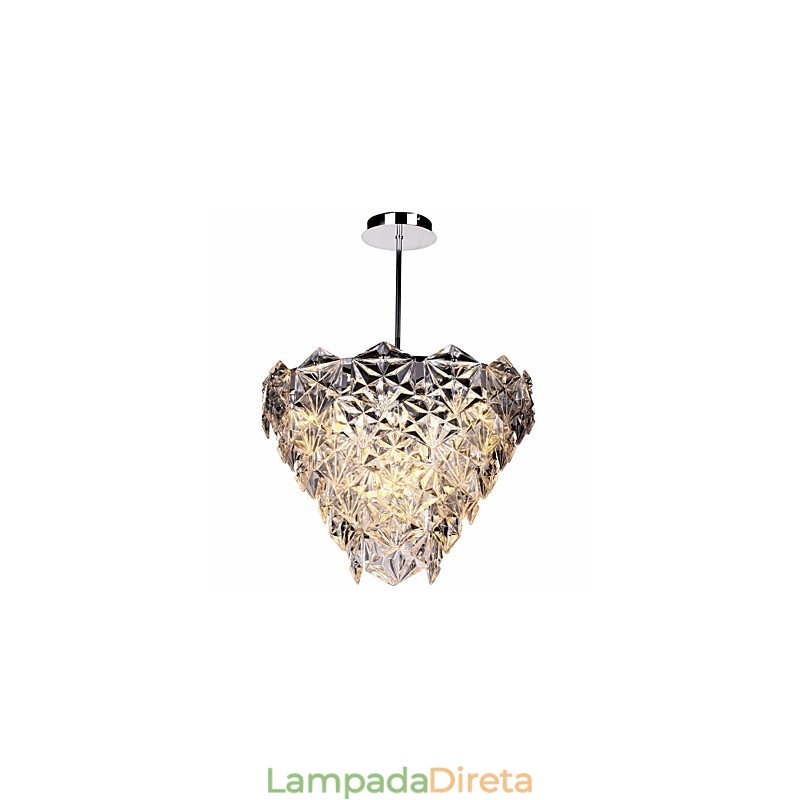Lustre de cristal moderno contemporâneo Outros Lustre de cristal Luz pendente Montagem embutida