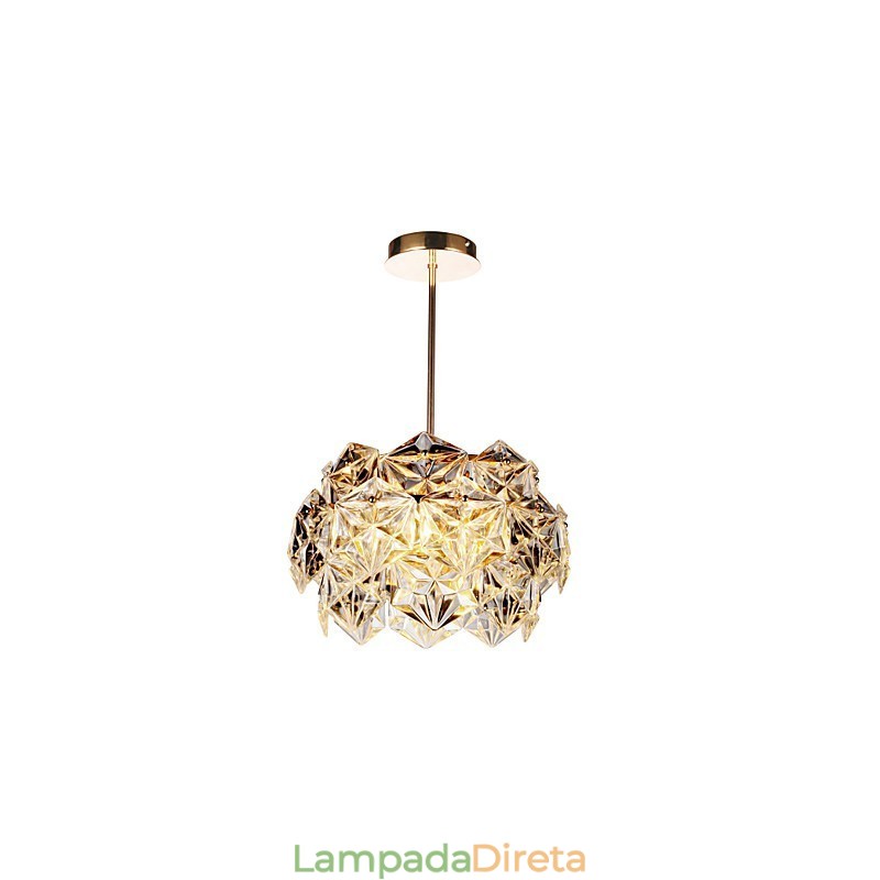 Lustre de cristal moderno contemporâneo Outros Lustre de cristal Luz pendente Montagem embutida