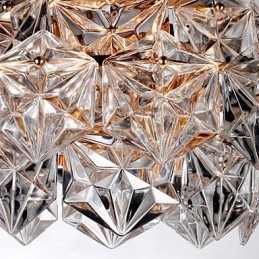Lustre de cristal moderno contemporâneo Outros Lustre de cristal Luz pendente Montagem embutida